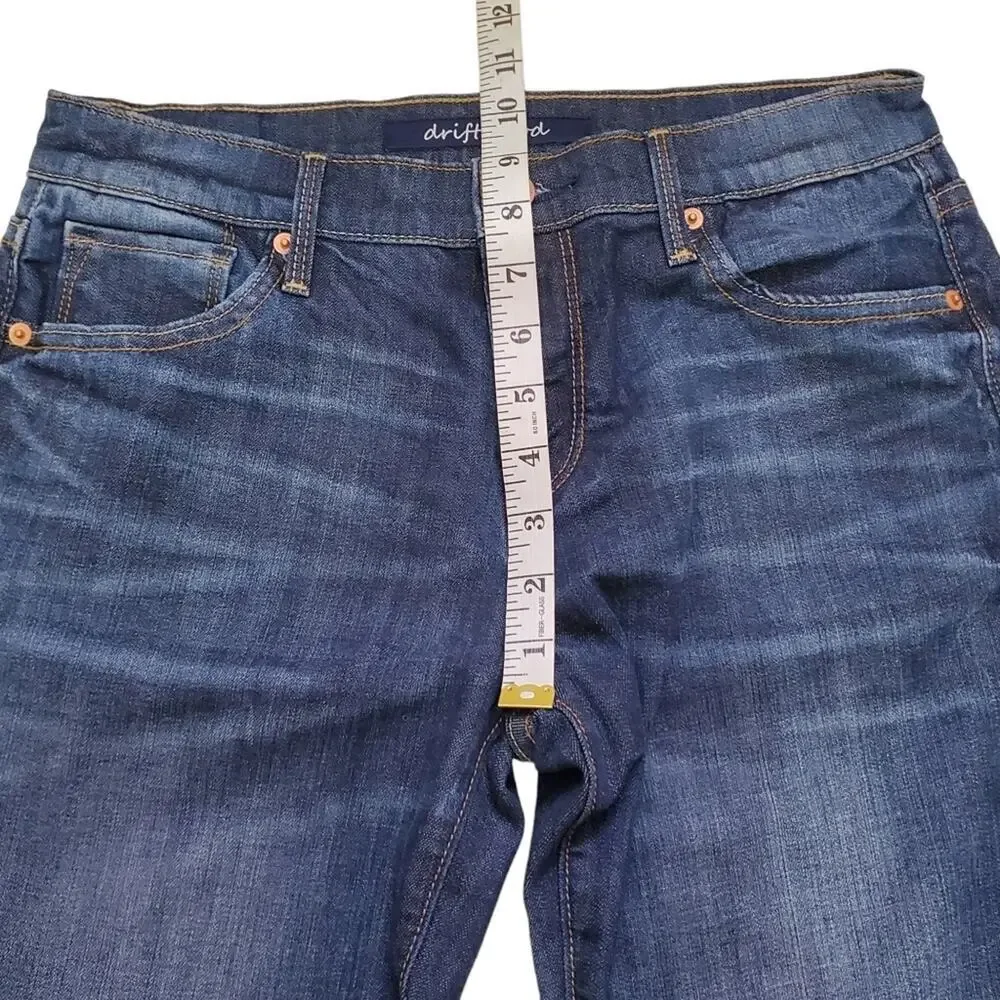 Driftwood Skinny Jeans Dark Wash Size 25 tall mid rise